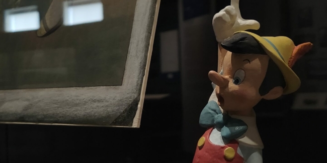 Original Pinocchio 💜 model aids animators in size ratio for film.